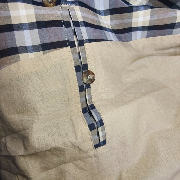 THE ROW Tavishina Checked Silk And Cotton-blend Poplin Coat In Neutrals - Picture 10 of 14